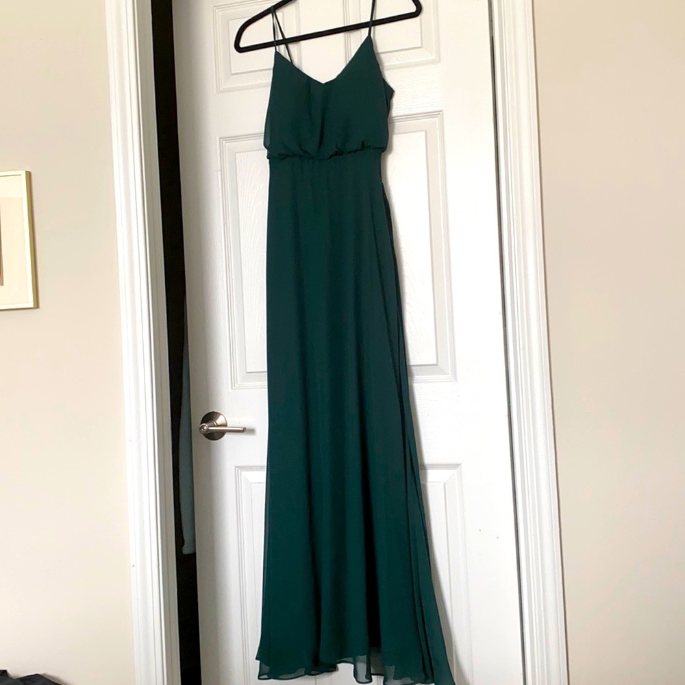 The Gwennie forest green formal dress